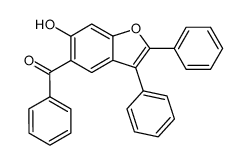 5-benzoyl-6-hydroxy-2,3-diphenylbenzofuran Structure