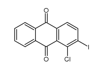 1-chloro-2-iodoanthraquinone结构式