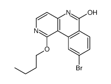 9-BROMO-1-BUTOXYBENZO[C][1,6]NAPHTHYRIDIN-6(5H)-ONE Structure