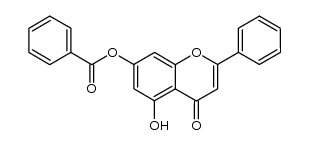 7-O-benzoyl chrysin结构式