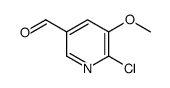 6-chloro-5-methoxynicotinaldehyde structure