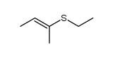 (E)-2-(ethylthio)-2-butene Structure