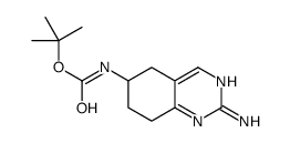 (2-Amino-5,6,7,8-tetrahydro-quinazolin-6-yl)-carbamic acid tert-butyl ester Structure