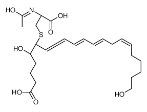 20-hydroxy-N-acetylleukotriene E4 structure