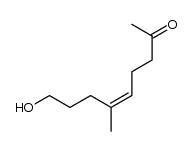 (Z)-9-hydroxy-6-methyl-5-nonen-2-one结构式