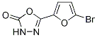 5-(5-bromo-2-furyl)-1,3,4-oxadiazol-2(3h)-one Structure