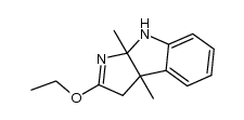 2-ethoxy-3a,8a-dimethyl-3,3a,8,8a-tetrahydro-pyrrolo[2,3-b]indole结构式