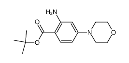 tert-butyl 2-amino-4-morpholin-4-ylbenzoate结构式