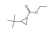 1-Aziridinecarboxylic acid,2-(1,1-dimethylethyl)-,ethyl ester structure