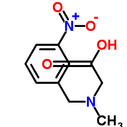 N-Methyl-N-(3-nitrobenzyl)glycine结构式