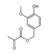 (4-hydroxy-3-methoxyphenyl)methyl 2-oxopropanoate Structure