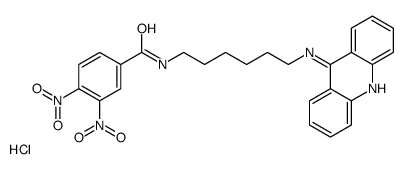 N-[6-(acridin-9-ylamino)hexyl]-3,4-dinitrobenzamide,hydrochloride Structure