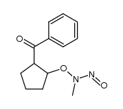 N-((2-benzoylcyclopentyl)oxy)-N-methylnitrous amide结构式