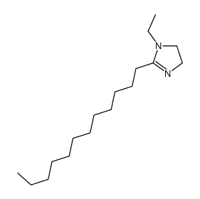 2-dodecyl-1-ethyl-4,5-dihydroimidazole Structure