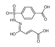4-[[[(E)-3-carboxyprop-2-enoyl]amino]sulfamoyl]benzoic acid Structure