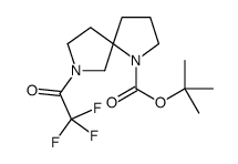2-Methyl-2-propanyl 7-(trifluoroacetyl)-1,7-diazaspiro[4.4]nonane -1-carboxylate结构式
