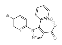 METHYL1-(5-BROMOPYRIDIN-2-YL)-5-(2-CHLOROPHENYL)PYRAZOLE-4-CARBOXYLATE Structure