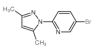 5-bromo-2-(3,5-dimethyl-1H-pyrazol-1-yl)pyridine structure