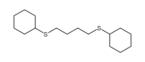 1,4-bis(cyclohexylthio)butane Structure