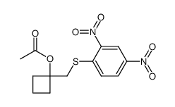1-(2,4-dinitrophenylthio)methylenecyclobutyl acetate Structure
