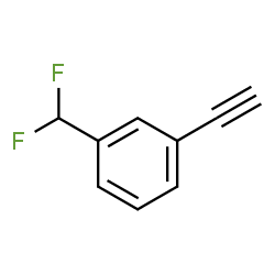 3-(Difluoromethyl)phenylacetylene结构式