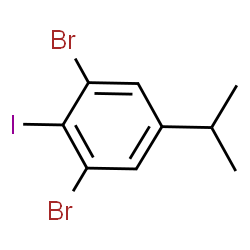 3,5-Dibromo-4-iodoisopropylbenzene structure