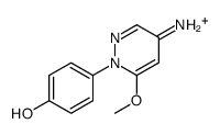 4-(5-amino-3-methoxy-1H-pyridazin-2-ium-2-ylidene)cyclohexa-2,5-dien-1-one结构式