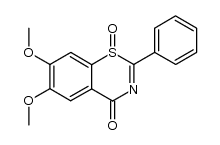 6,7-dimethoxy-2-phenyl-4H-1,3-benzothiazin-4-one 1-oxide结构式