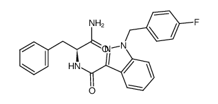 N-α-{[1-(4-fluorobenzyl)-1H-indazol-3-yl]carbonyl}-L-phenylalaninamide结构式