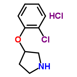 3-(2-Chlorophenoxy)pyrrolidine hydrochloride structure