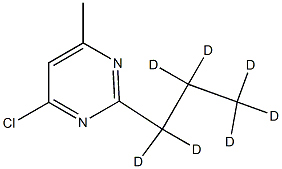 4-Chloro-6-methyl-2-(n-propyl-d7)-pyrimidine结构式