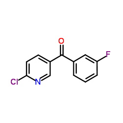 (6-Chloro-3-pyridinyl)(3-fluorophenyl)methanone Structure
