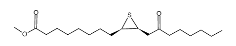 Methyl 9,10-cis-epithio-12-oxooctadecanoate结构式