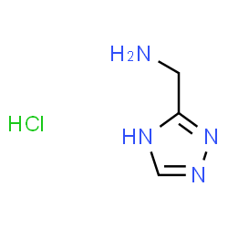 (1H-1,2,4-三唑-3-基)甲胺盐酸盐结构式