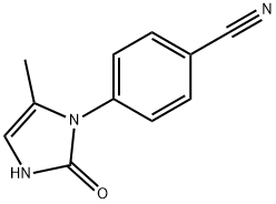 4-(5-methyl-2-oxo-2,3-dihydro-1H-imidazol-1-yl)benzonitrile结构式