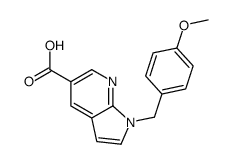 1H-Pyrrolo[2,3-b]pyridine-5-carboxylicacid,1-[(4-Methoxyphenyl)Methyl]- Structure