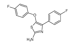 5-(4-Fluoro-phenoxy)-4-(4-fluoro-phenyl)-thiazol-2-ylamine Structure