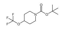 tert-butyl 4-(trifluoromethoxy)piperidine-1-carboxylate Structure