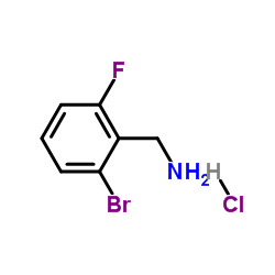 2-Bromo-6-fluorobenzylamine hydrochloride结构式