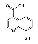 4-Quinolinecarboxylicacid,8-mercapto-(9CI) structure