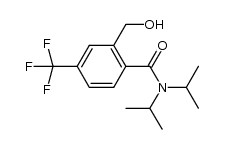 N,N-diisopropyl-2-hydroxymethyl-4-(trifluoromethyl)benzamide结构式