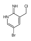 5-bromo-3-(chloromethyl)pyridin-2-amine结构式