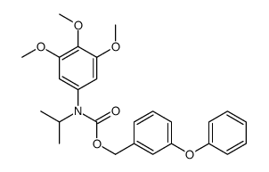 (3-phenoxyphenyl)methyl N-propan-2-yl-N-(3,4,5-trimethoxyphenyl)carbamate Structure