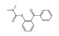 S-(2-benzoylphenyl) dimethylthiocarbamate结构式