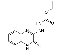 Ethyl-3-(2-oxo(2H)quinoxalin-3-yl)carbazate结构式