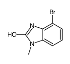 4-Bromo-1-methyl-1,3-dihydro-2H-benzimidazol-2-one结构式