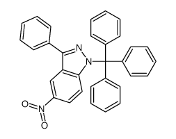 5-NITRO-3-PHENYL-1-TRITYL-1H-INDAZOLE structure