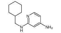 N2-(cyclohexylmethyl)pyridine-2,4-diamine structure