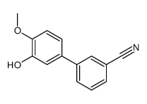 3-(3-hydroxy-4-methoxyphenyl)benzonitrile Structure