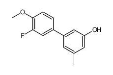 3-(3-fluoro-4-methoxyphenyl)-5-methylphenol结构式